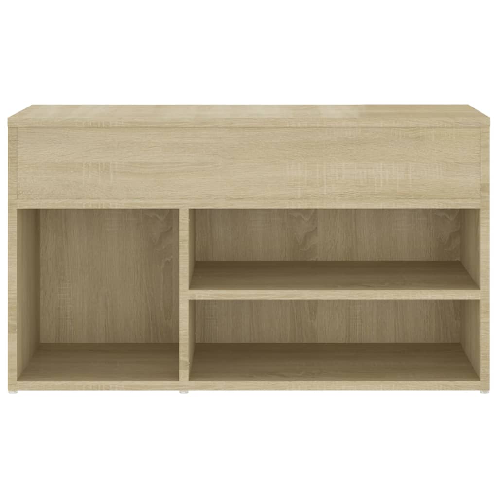 Klupa za cipele boja hrasta 80 x 30 x 45 cm konstruirano drvo
