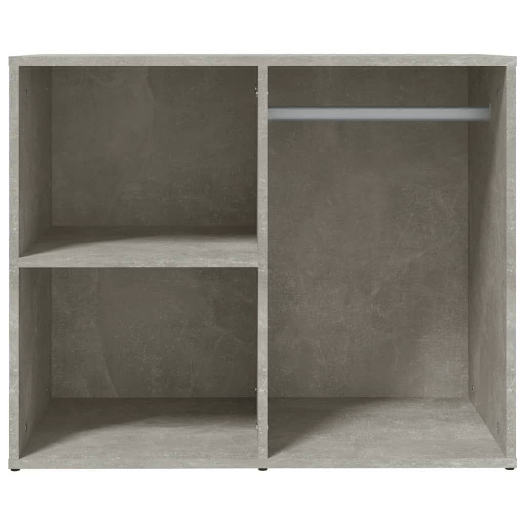Garderobni ormarić boja betona 80x40x65 cm konstruirano drvo