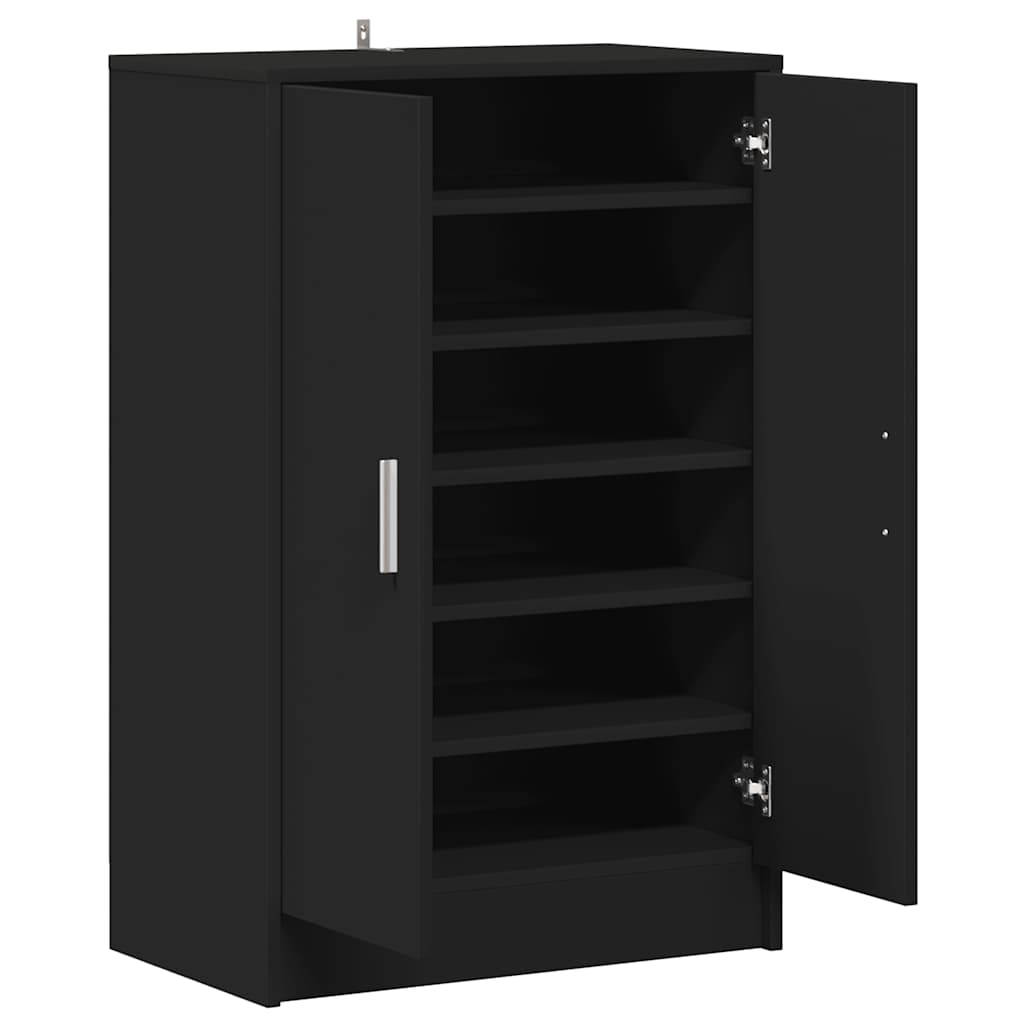 Ormarić za cipele crni 60 x 35 x 92 cm konstruirano drvo