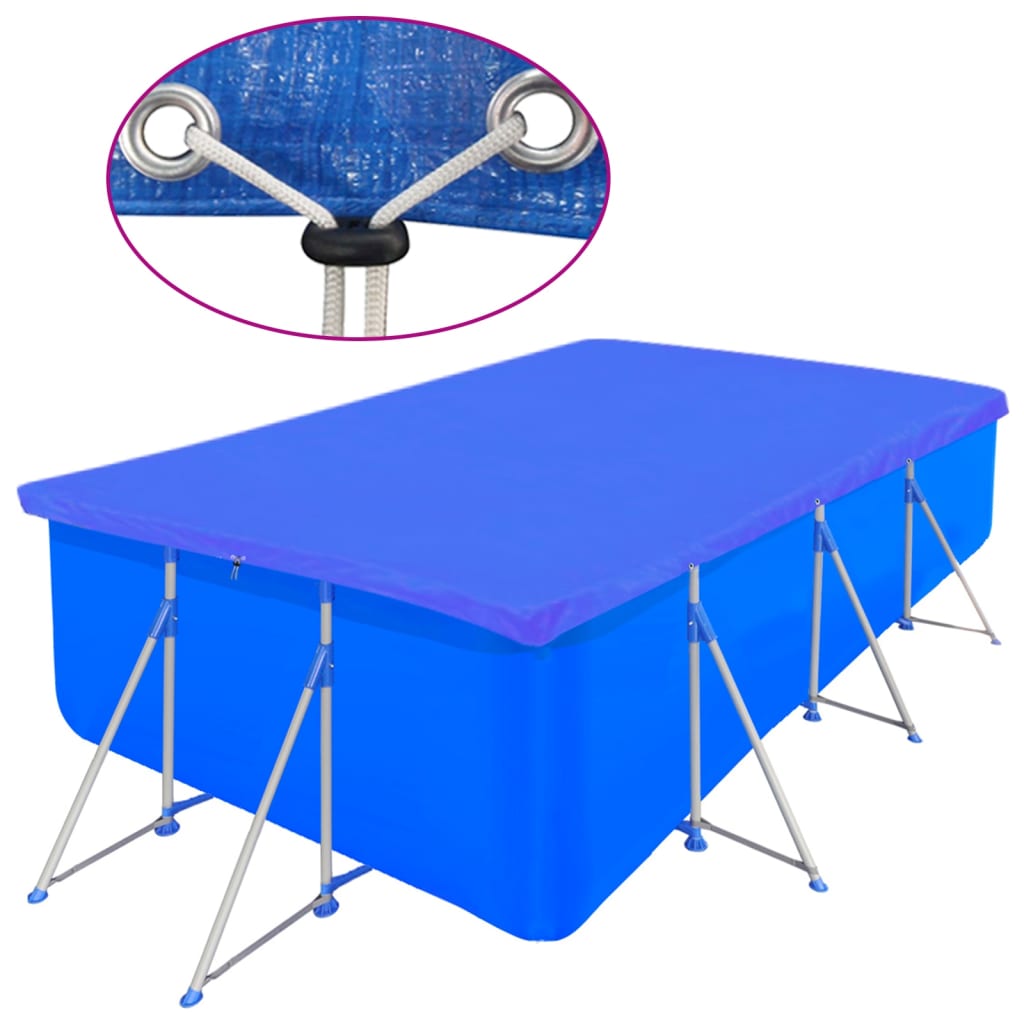 Navlake za bazen 2 kom PE pravokutne 90 g/m² 400 x 207 cm