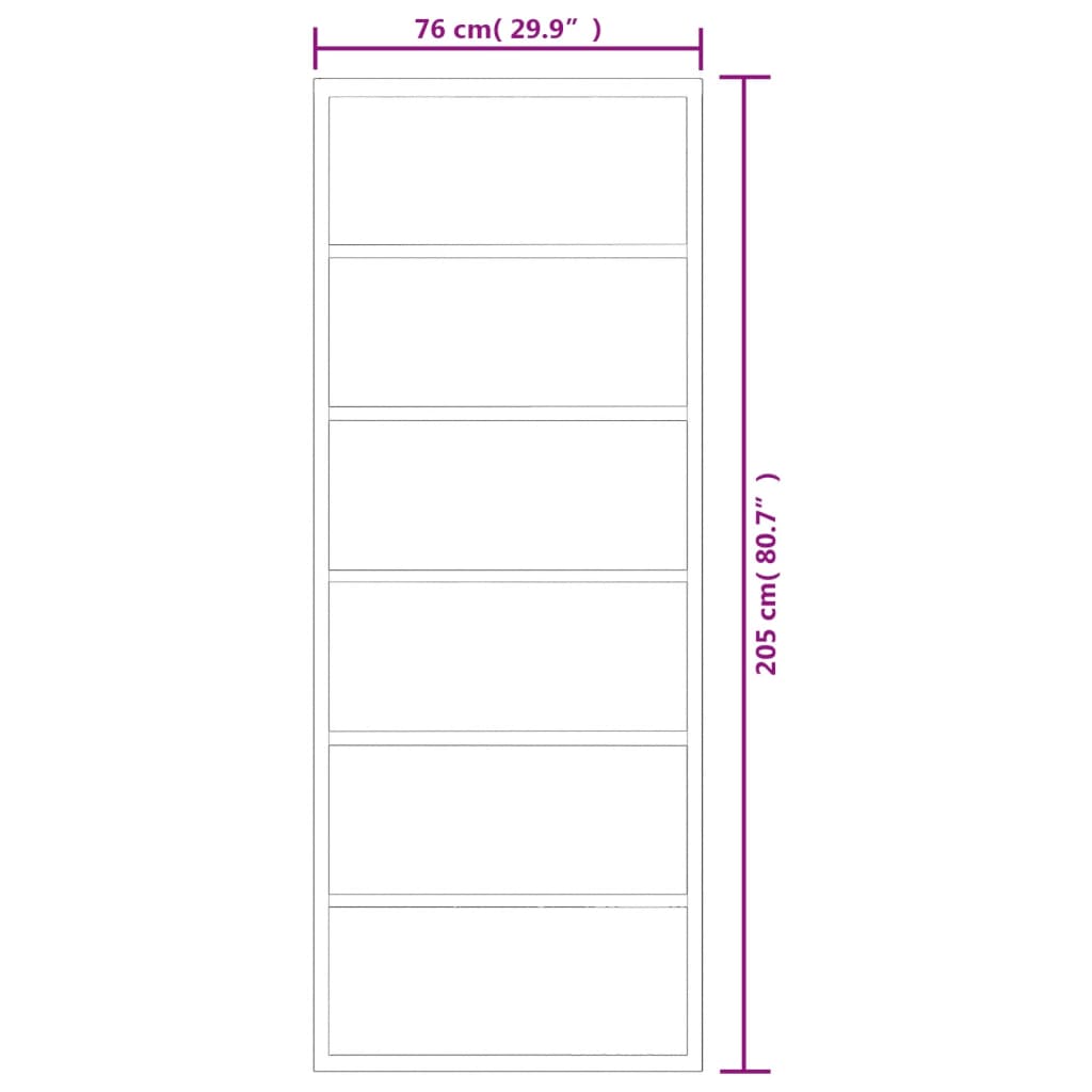 Klizna vrata s priborom ESG staklo i aluminij 76 x 205 cm