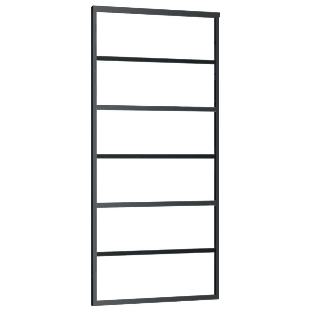 Klizna vrata s priborom ESG staklo i aluminij 90 x 205 cm