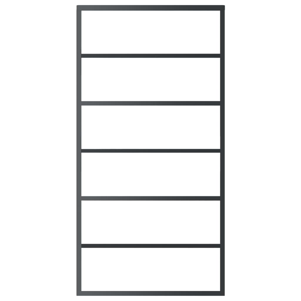 Klizna vrata s priborom ESG staklo i aluminij 102 x 205 cm