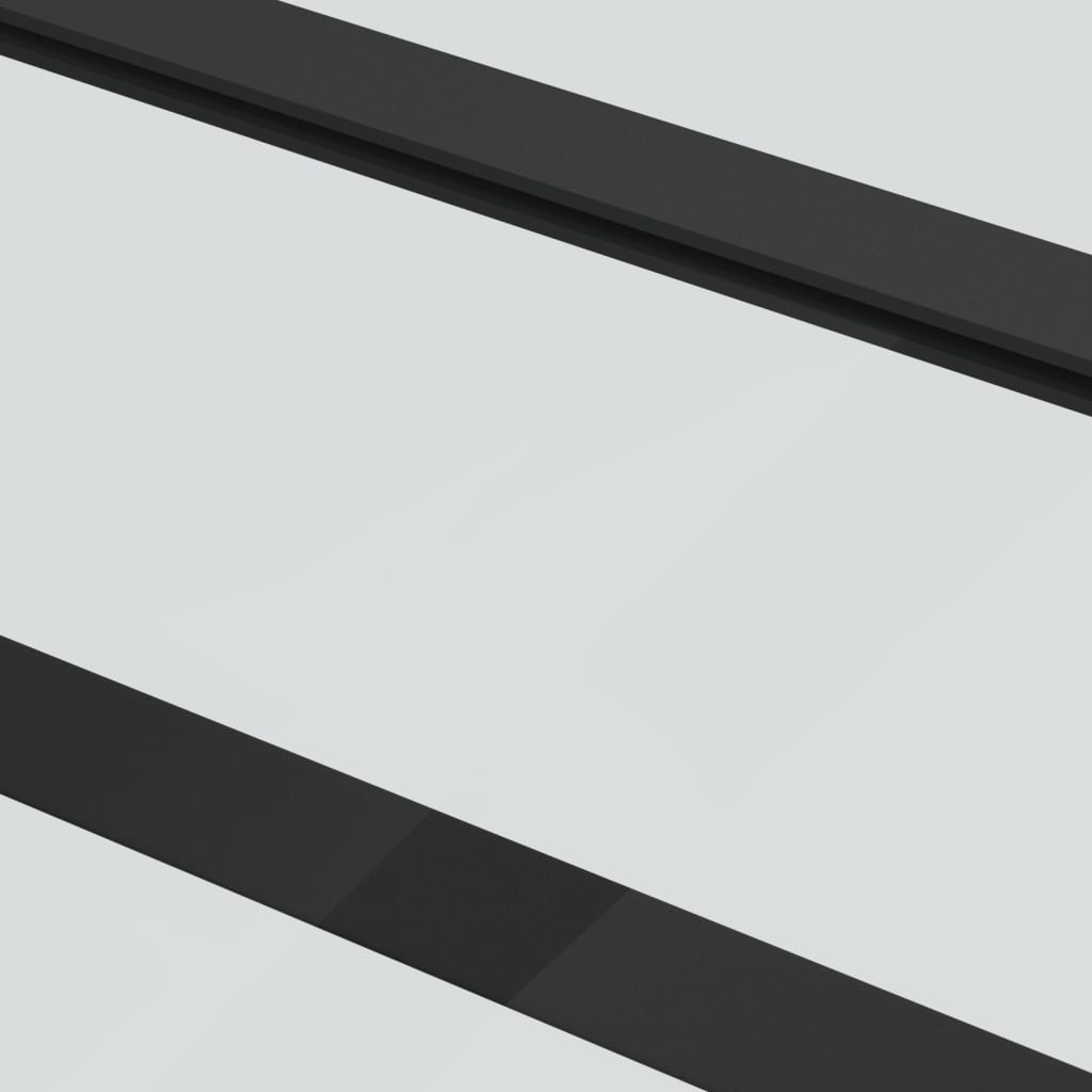 Klizna vrata s priborom ESG staklo i aluminij 102 x 205 cm