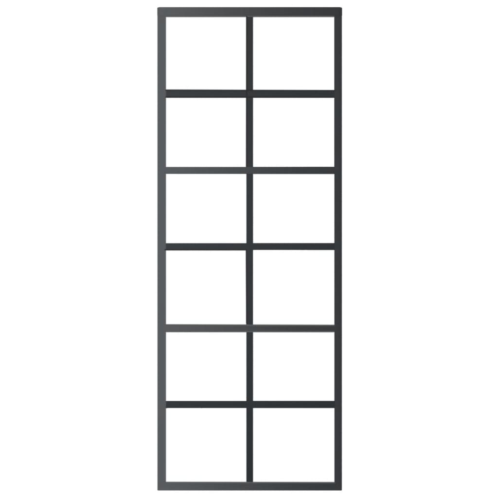 Klizna vrata s priborom ESG staklo i aluminij 76 x 205 cm