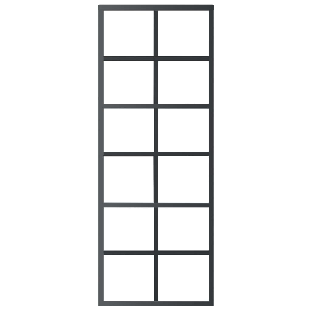 Klizna vrata s priborom ESG staklo i aluminij 76 x 205 cm