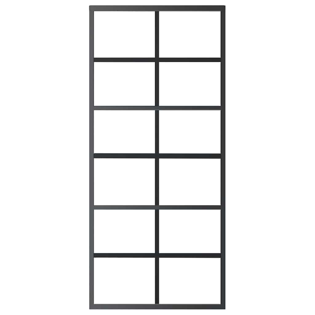 Klizna vrata s priborom ESG staklo i aluminij 90 x 205 cm