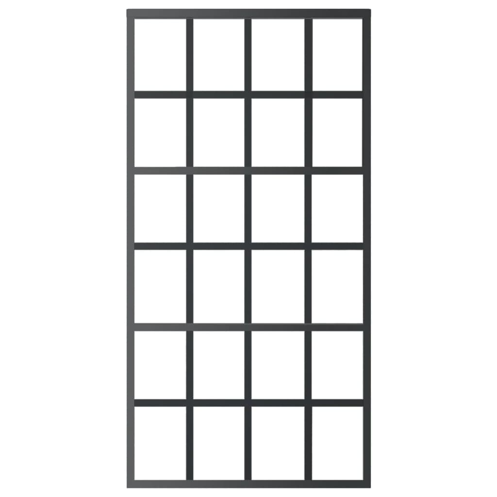 Klizna vrata s priborom ESG staklo i aluminij 102 x 205 cm