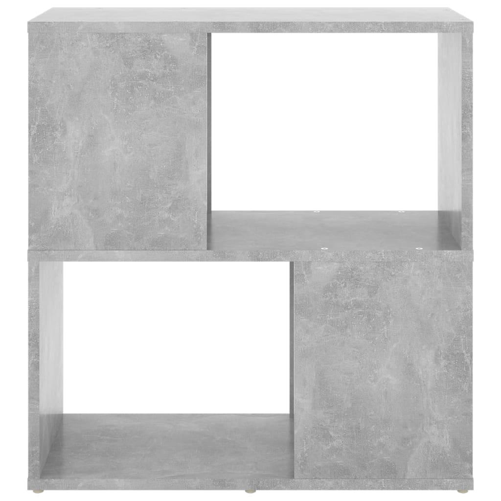 Ormarić za knjige siva boja betona 60x24x63cm konstruirano drvo