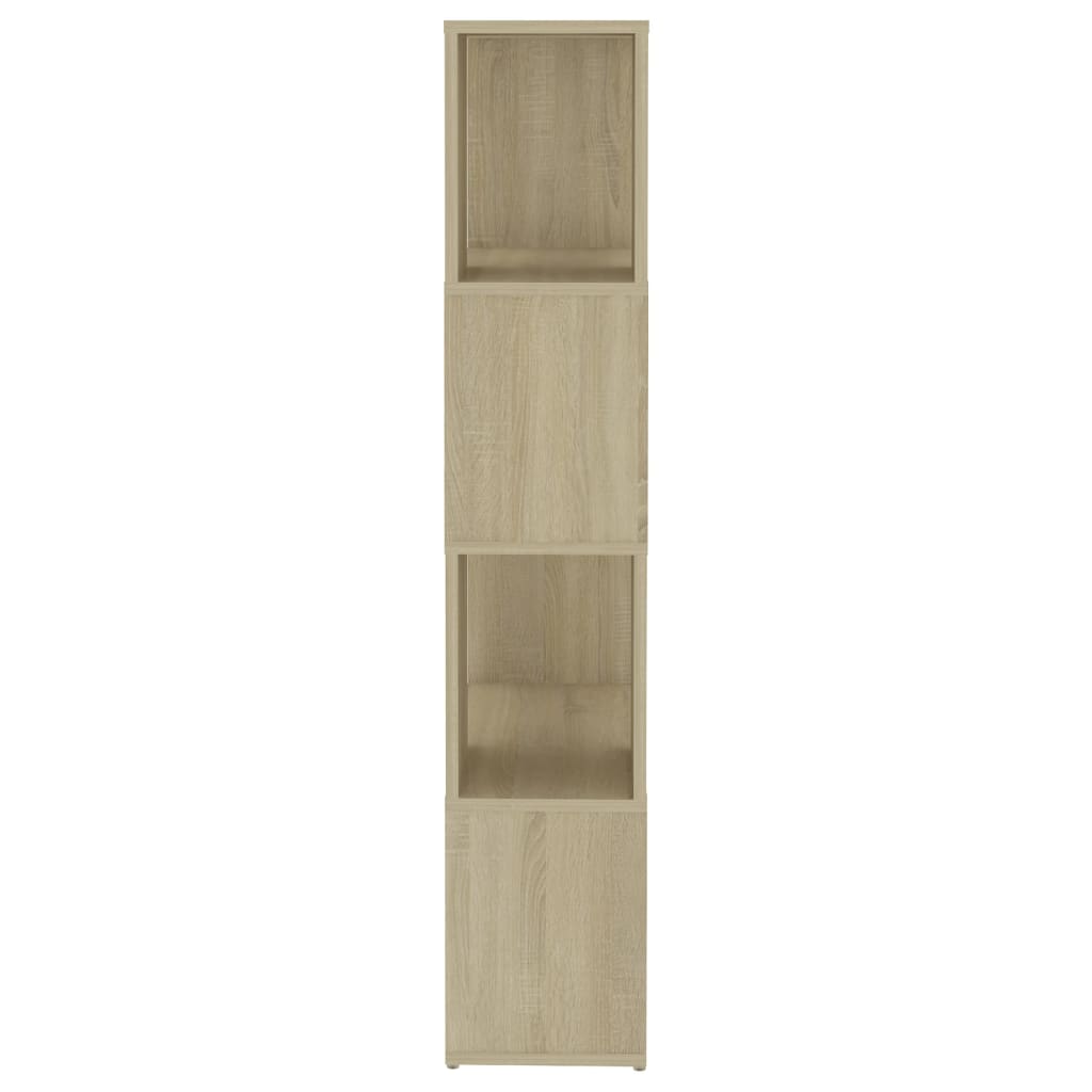 Ormarić za knjige / pregrada boja hrasta 60x24x124,5 cm drveni