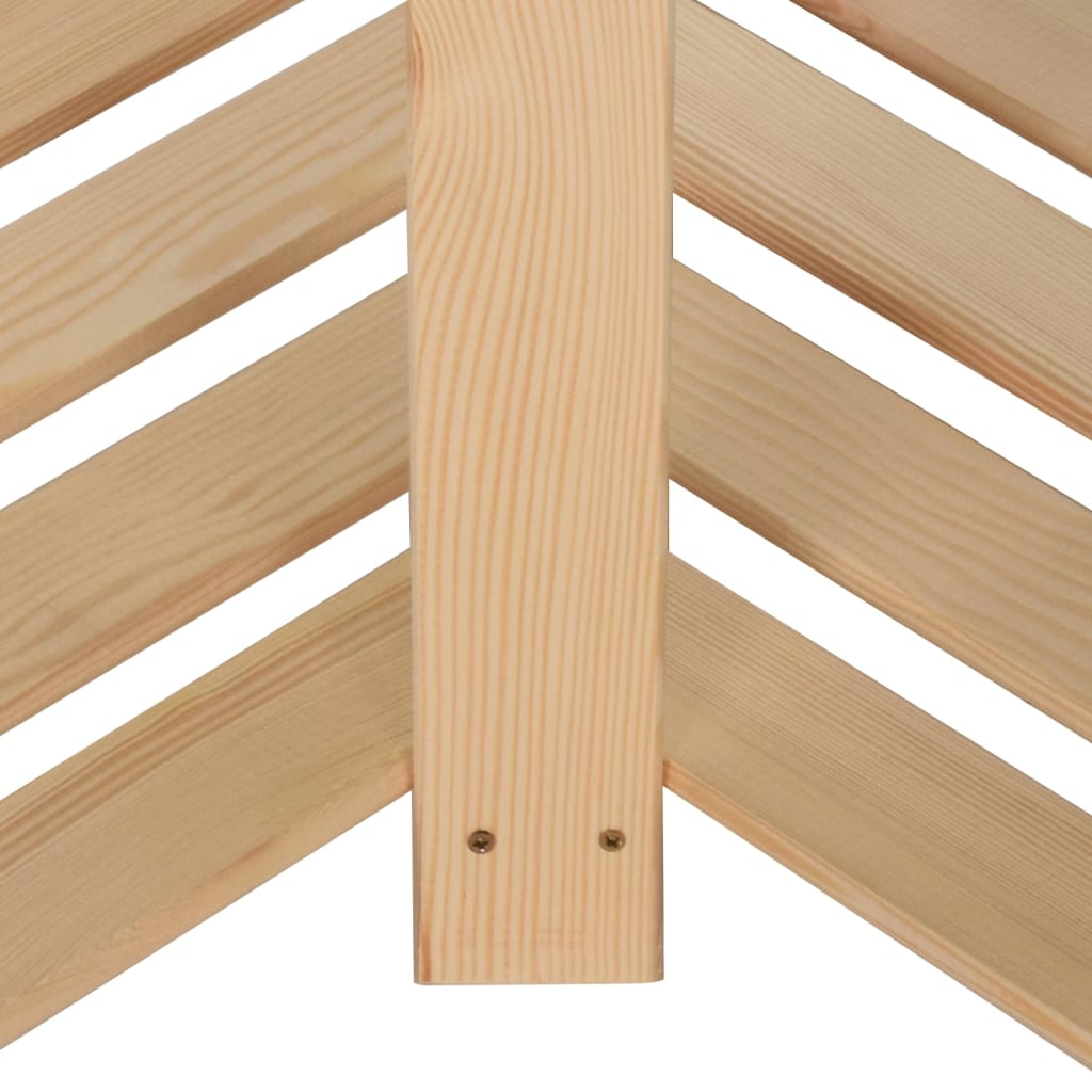 Kutni stalak za pohranu 5 razina 80x28,5x170cm masivna borovina