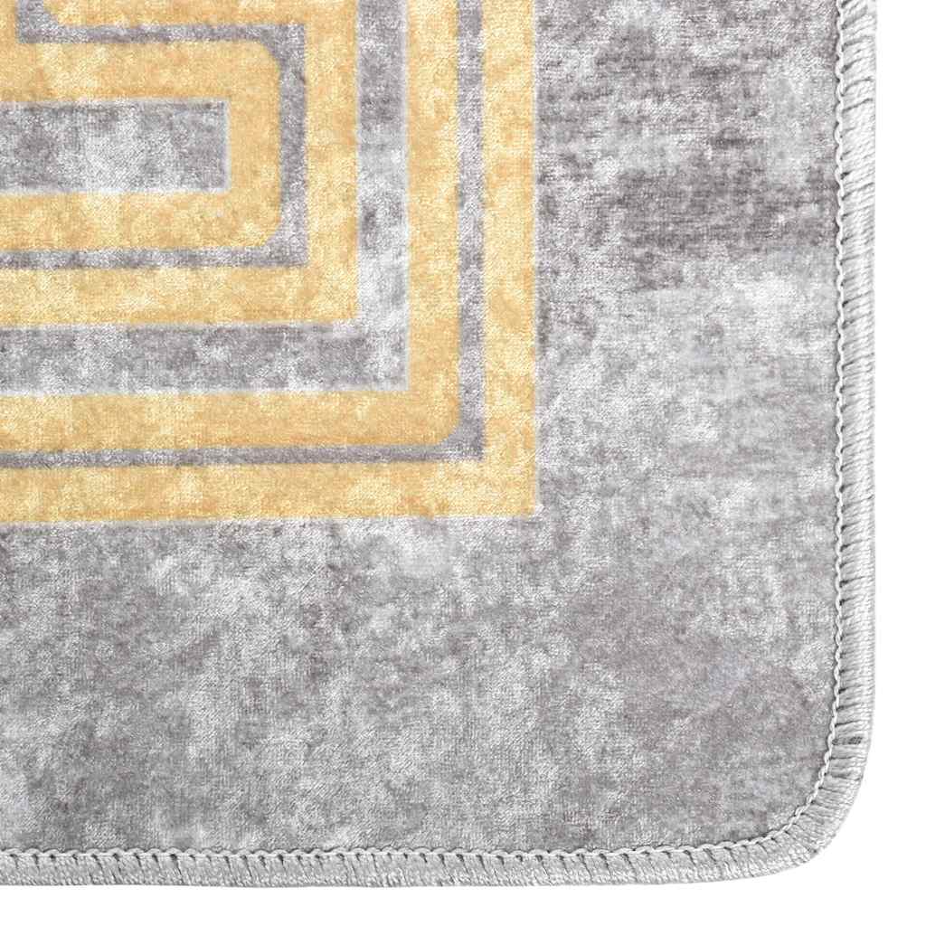 Perivi tepih 190 x 300 cm sivi
