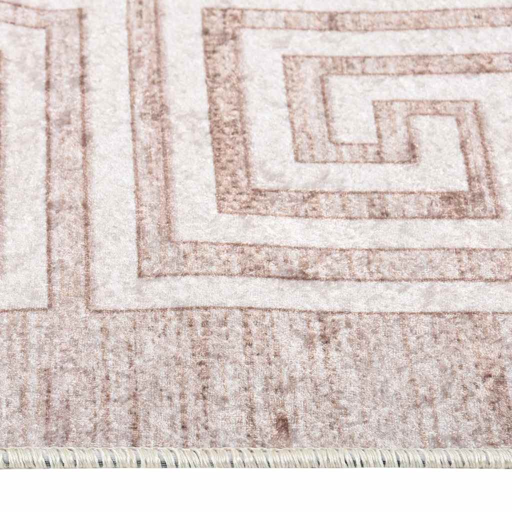 Perivi tepih 160 x 230 cm bež protuklizni