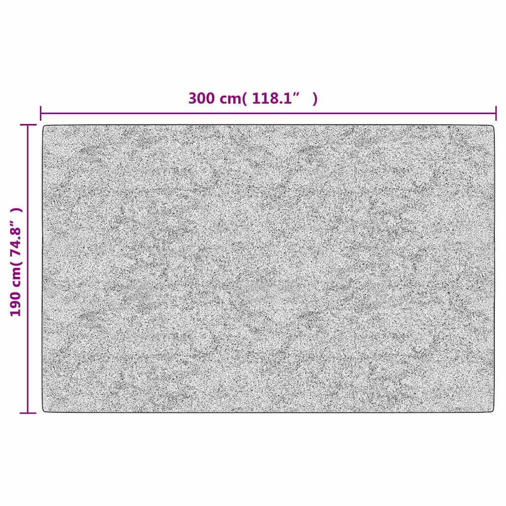 Perivi tepih 190 x 300 cm antracit