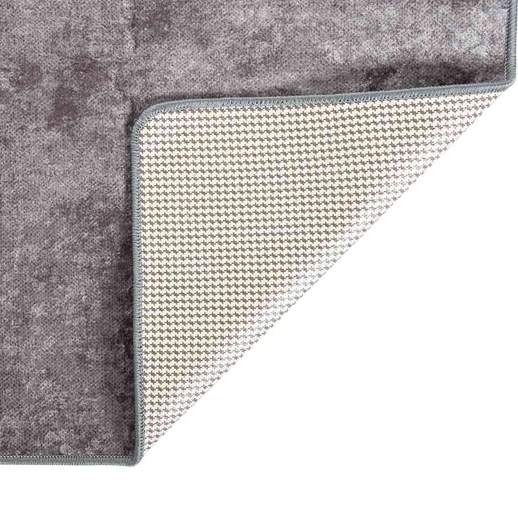 Perivi tepih 80 x 300 cm sivi