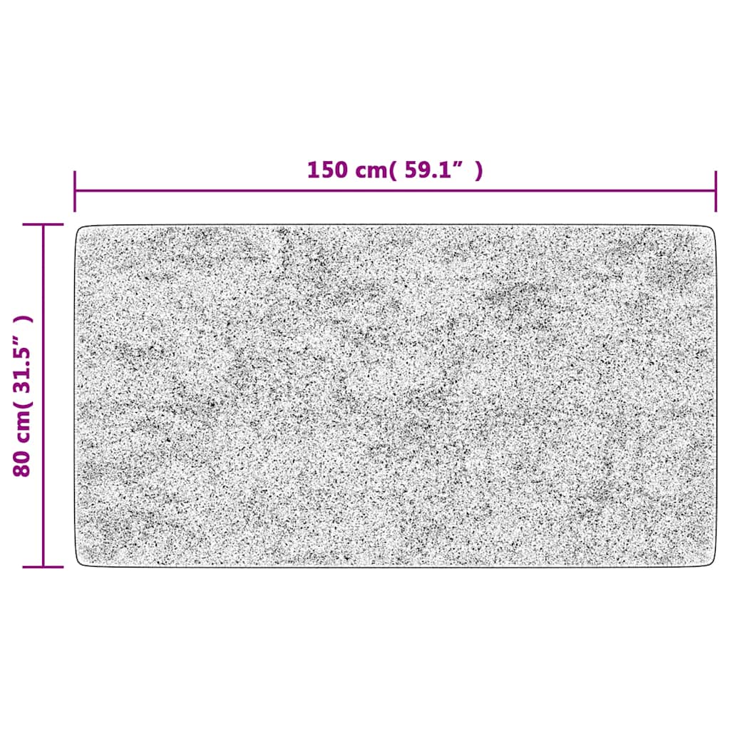 Perivi tepih s patchworkom 80 x 150 cm raznobojni