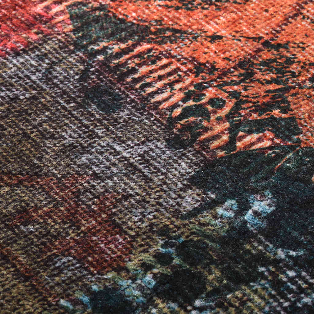 Perivi tepih s patchworkom 160 x 320 cm raznobojni