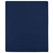 Plahte s gumicom od žerseja 2 kom modre 90x200 cm pamučne