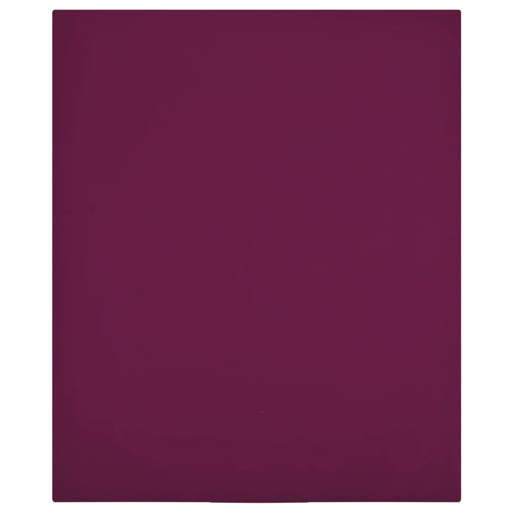 Plahta s gumicom od žerseja bordo 90x200 cm pamučna