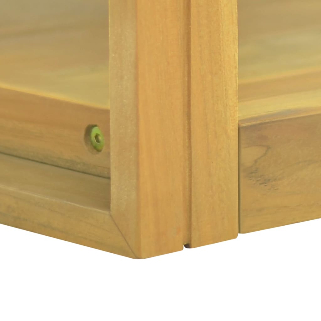 Zidni kupaonski ormarić 90x45x35 cm od masivne tikovine