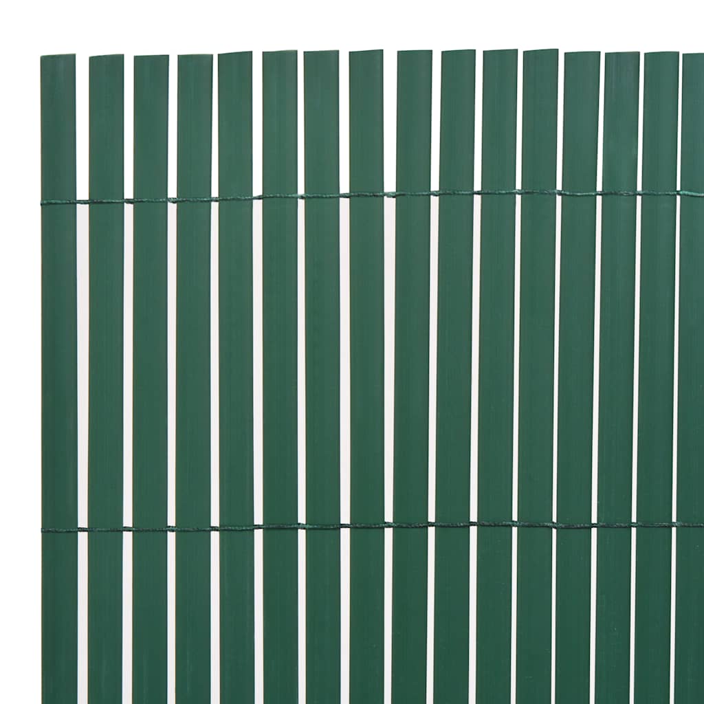 Dvostrana vrtna ograda 90 x 400 cm zelena
