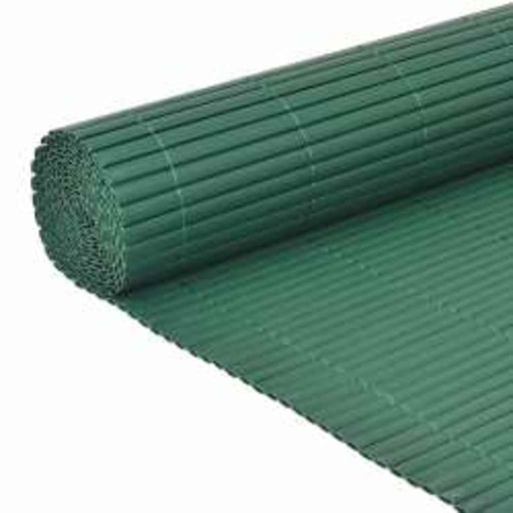 Dvostrana vrtna ograda 110 x 400 cm zelena
