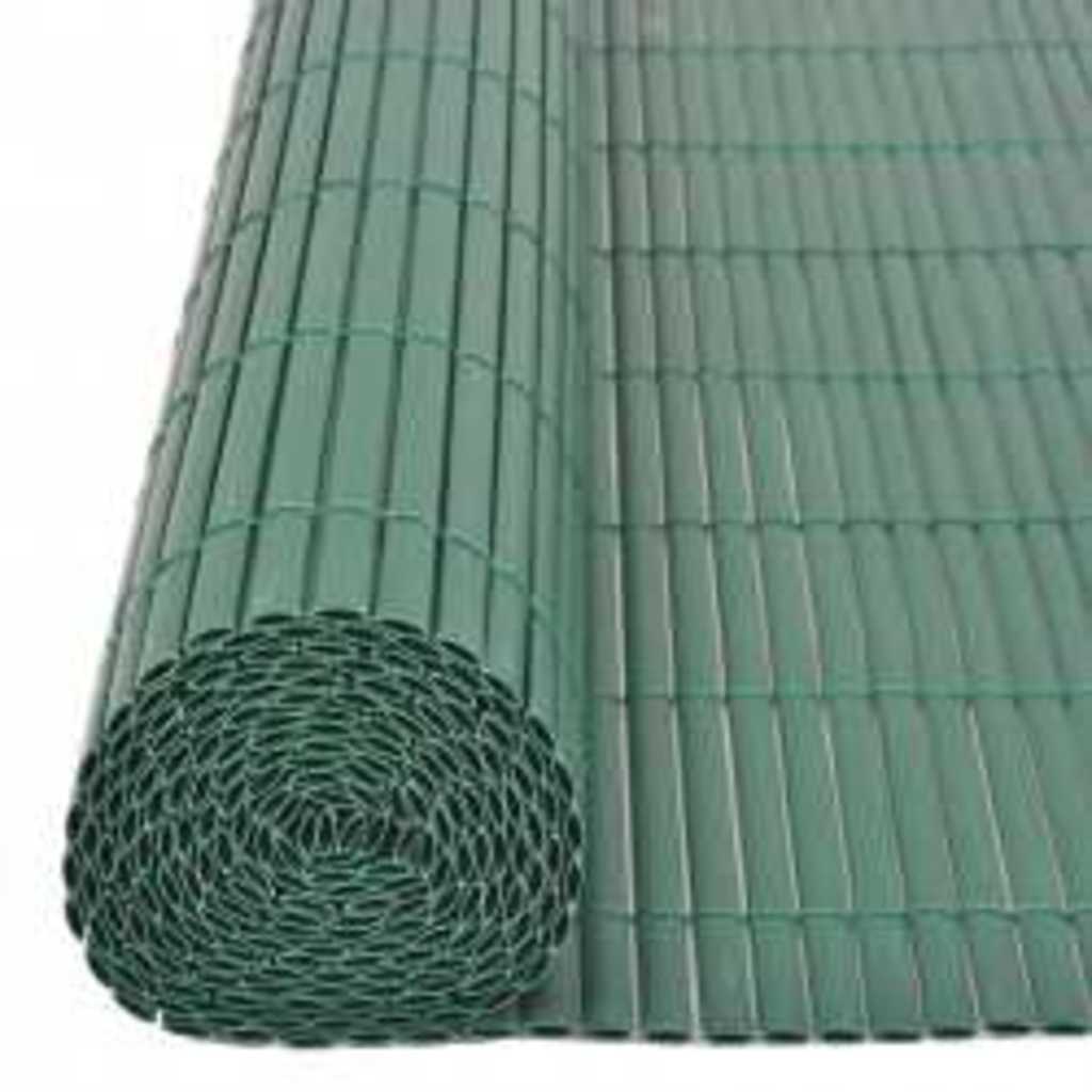 Dvostrana vrtna ograda 110 x 400 cm zelena