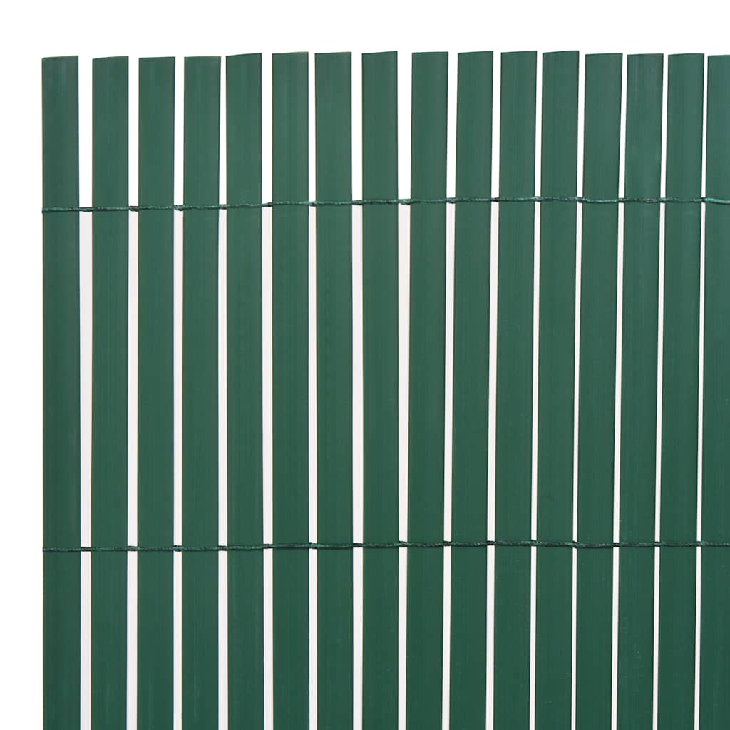 Dvostrana vrtna ograda 110 x 400 cm zelena