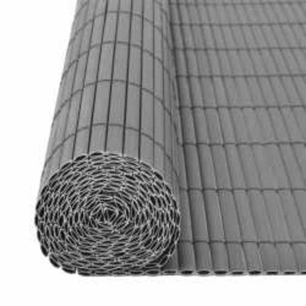 Dvostrana vrtna ograda 110 x 400 cm siva