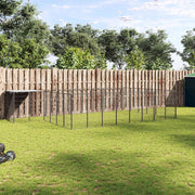 Kavez za pse crni 15,73 m² čelični