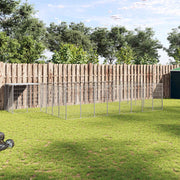 Kavez za pse srebrni 15,73 m² čelični