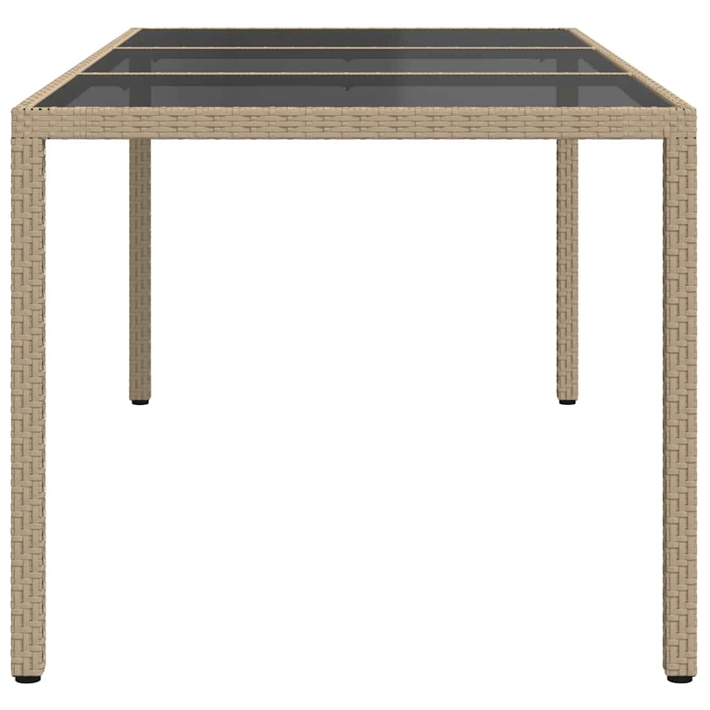 Vrtni stol 250x100x75 cm od kaljenog stakla i poliratana