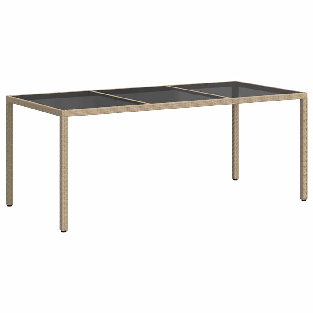 Vrtni stol 250x100x75 cm od kaljenog stakla i poliratana
