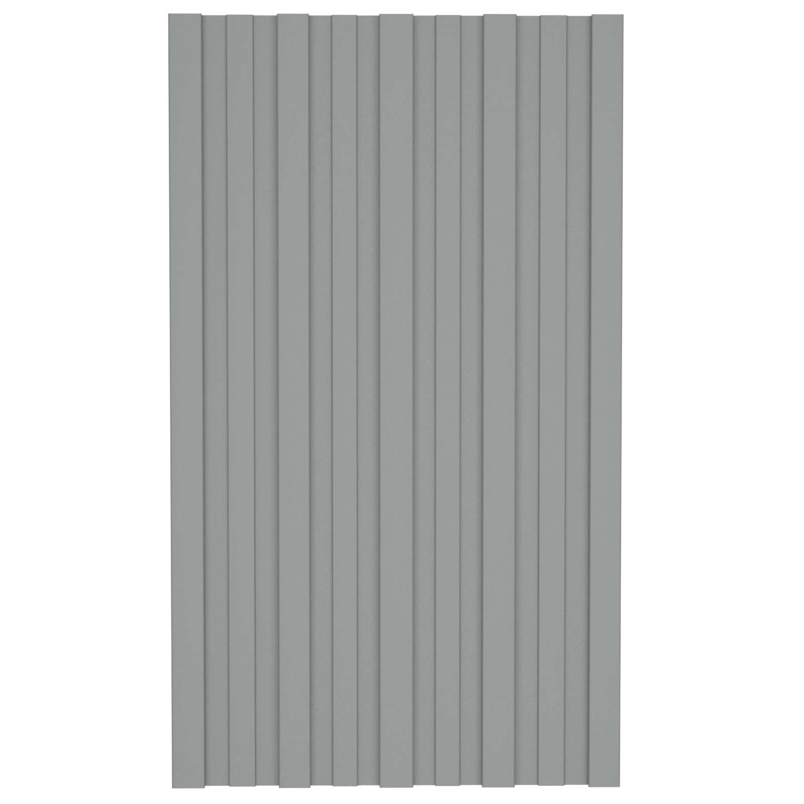 Krovni panel 12 pcs Siva 80 x 45 cm Pocinčani čelik