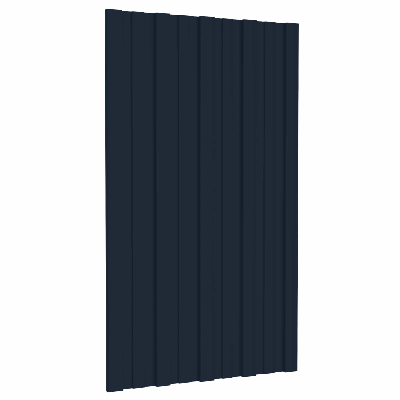 Krovni panel 36 pcs Antracit 80 x 45 cm Pocinčani čelik