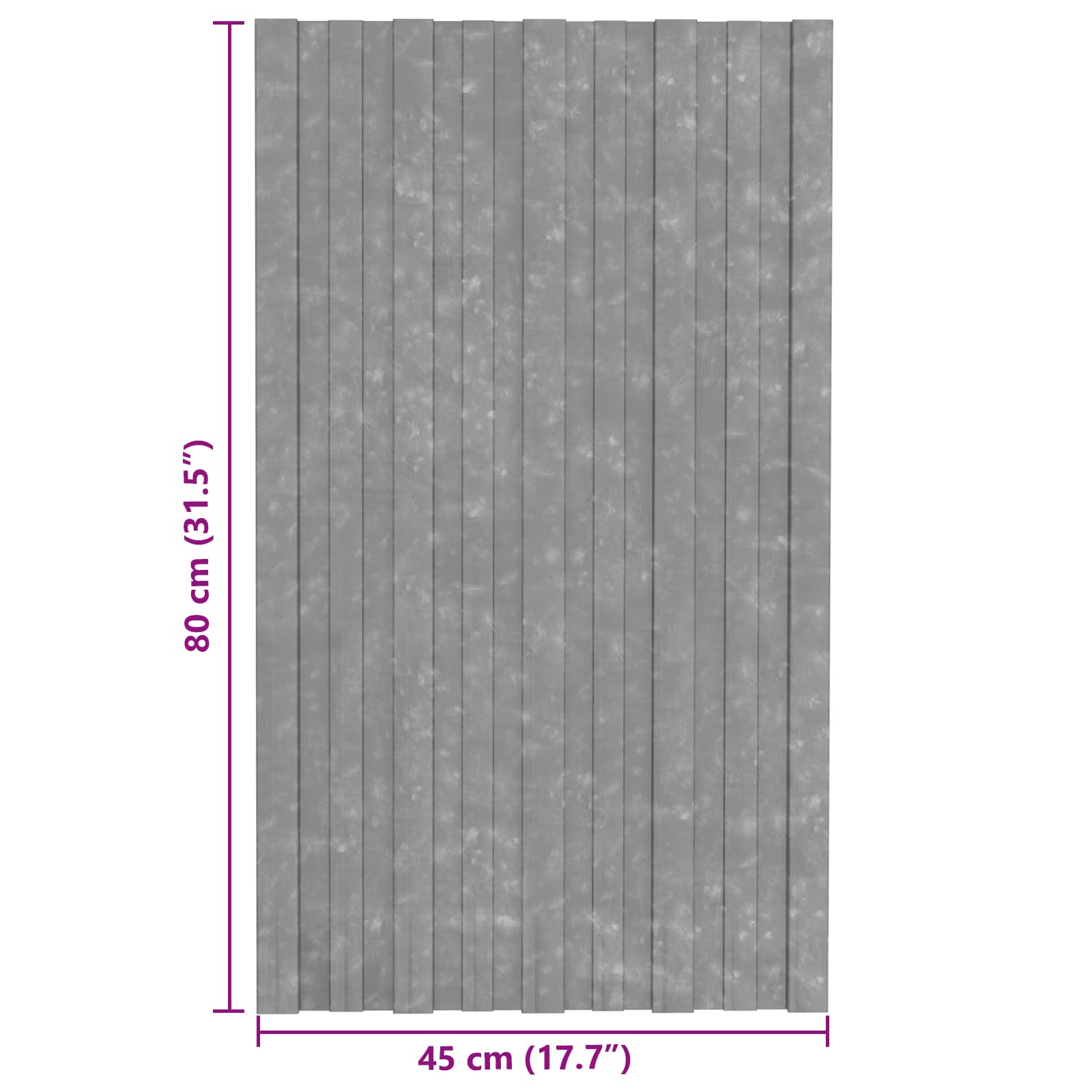 Krovni panel 12 pcs Srebrna 80 x 45 cm Pocinčani čelik