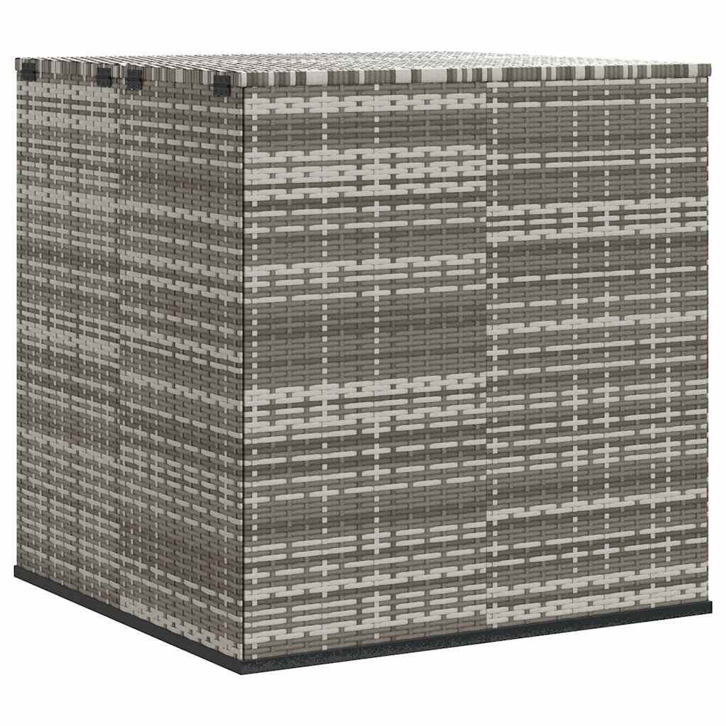 Kutija za vrtne jastuke od PE ratana 100 x 97,5 x 104 cm siva