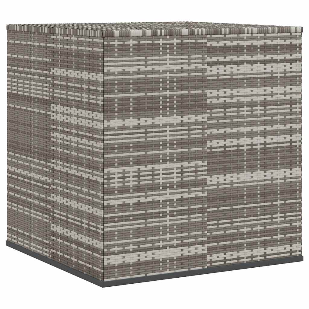 Kutija za vrtne jastuke od PE ratana 100 x 97,5 x 104 cm siva
