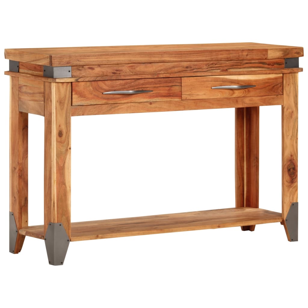 Konzolni stol 110 x 34 x 74 cm od masivnog drva bagrema