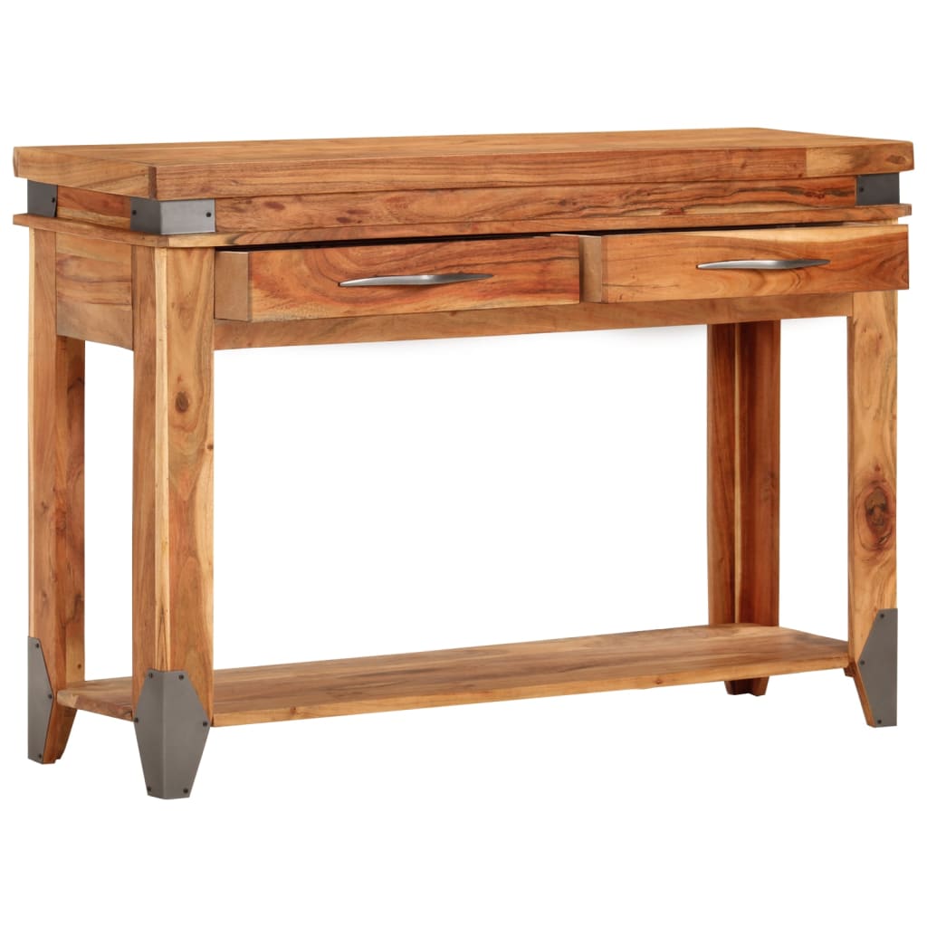 Konzolni stol 110 x 34 x 74 cm od masivnog drva bagrema