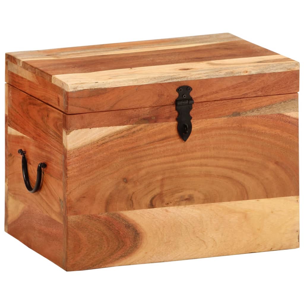 Kutija za pohranu 39 x 28 x 31 cm od masivnog bagremovog drva