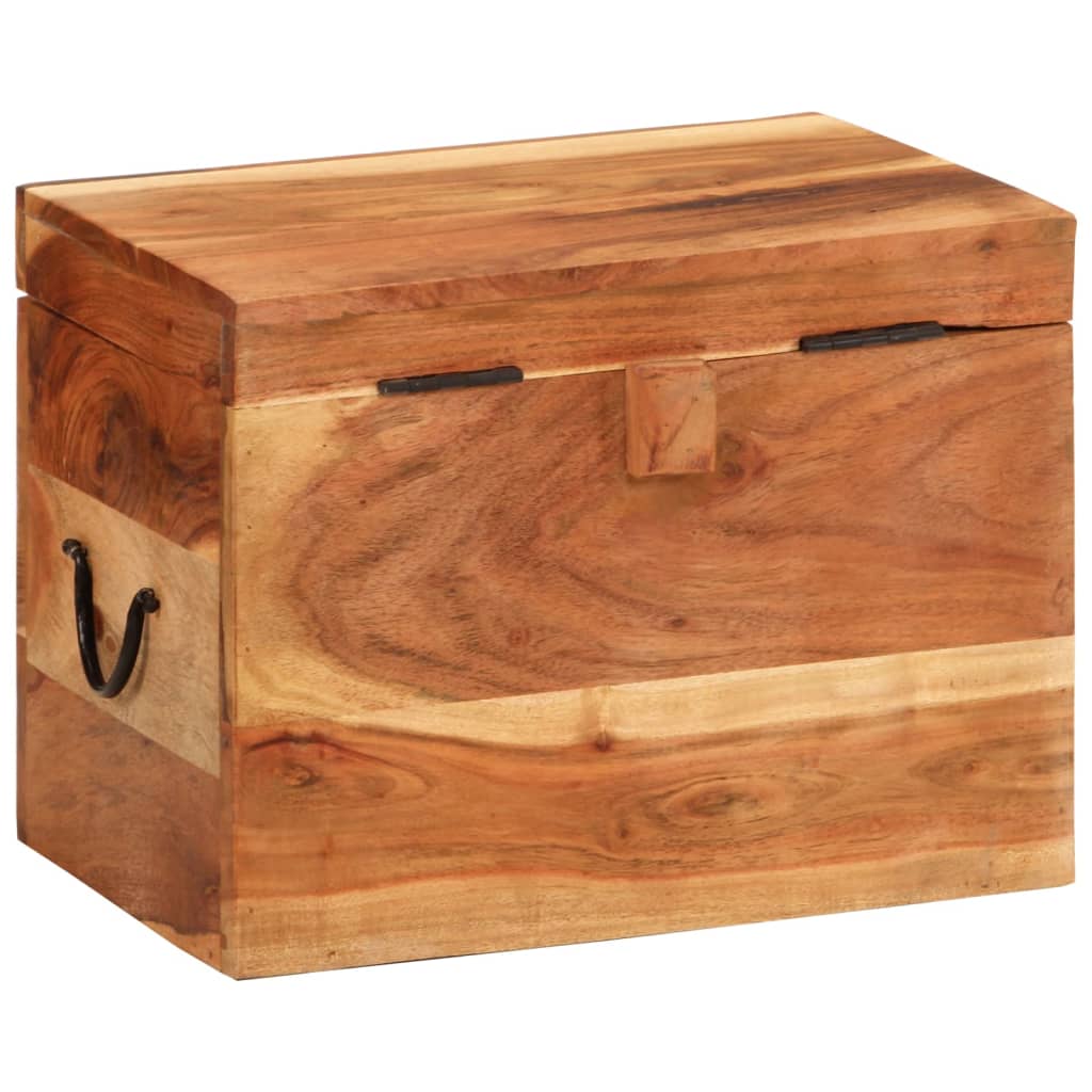 Kutija za pohranu 39 x 28 x 31 cm od masivnog bagremovog drva