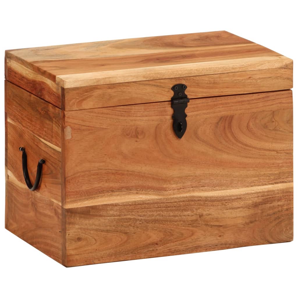 Kutija za pohranu 39 x 28 x 31 cm od masivnog bagremovog drva
