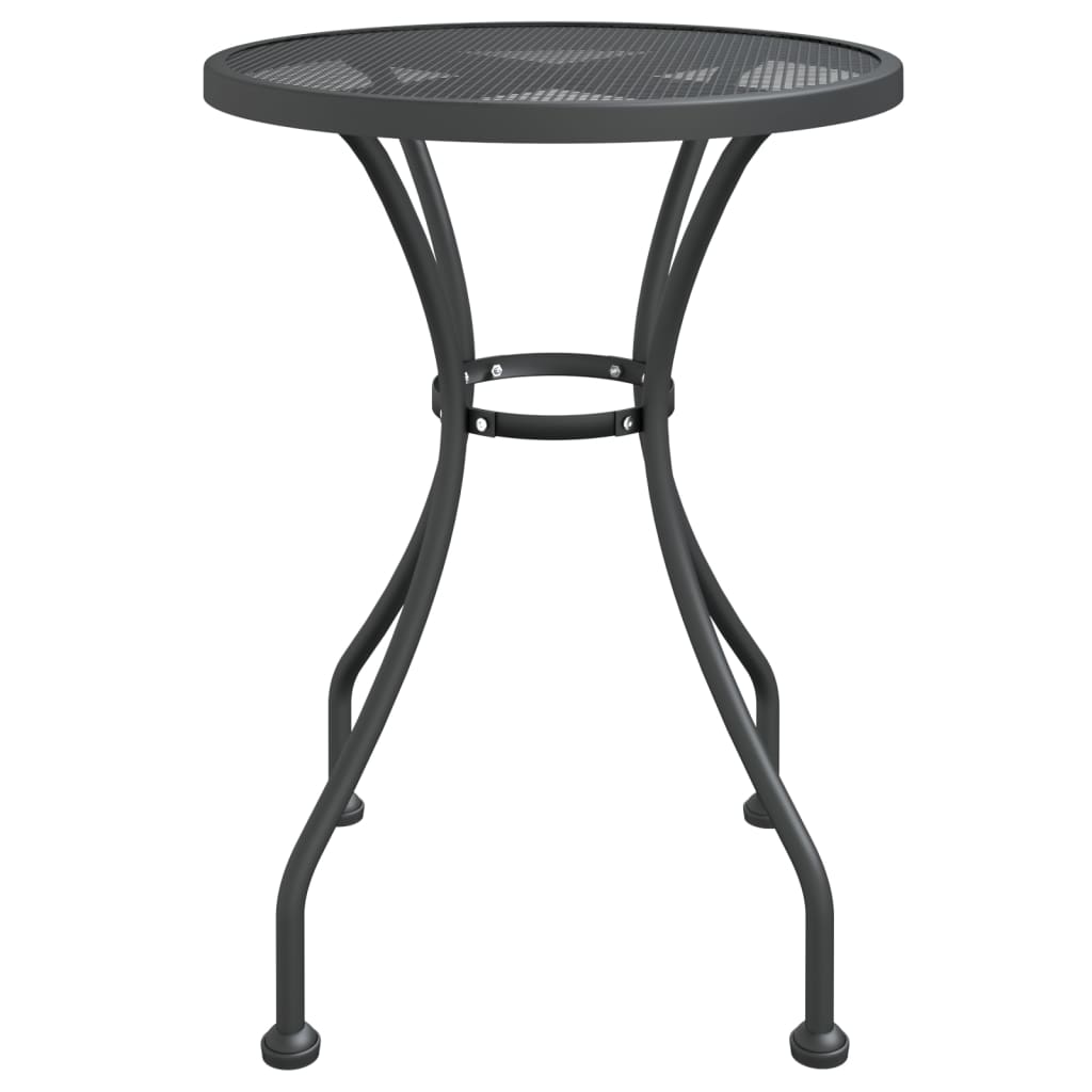 Vrtni stol od ekspandirane metalne mreže Ø 60 x 72 cm antracit