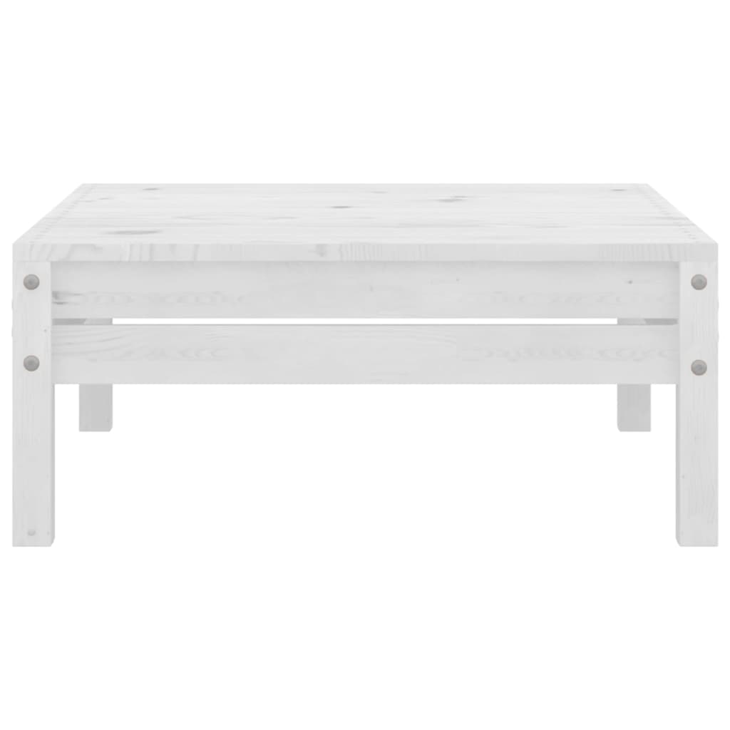 7-dijelna vrtna garnitura od masivne borovine bijela