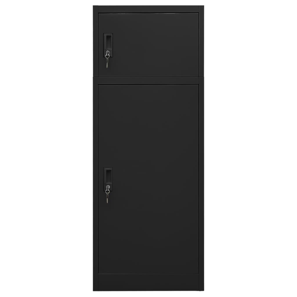 Ormarić za sedla crni 53 x 53 x 140 cm čelični