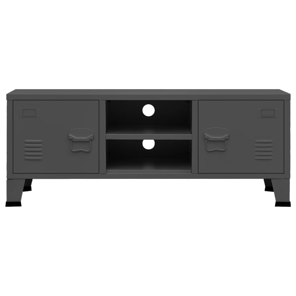 Industrijski TV ormarić antracit 105 x 35 x 42 cm metalni