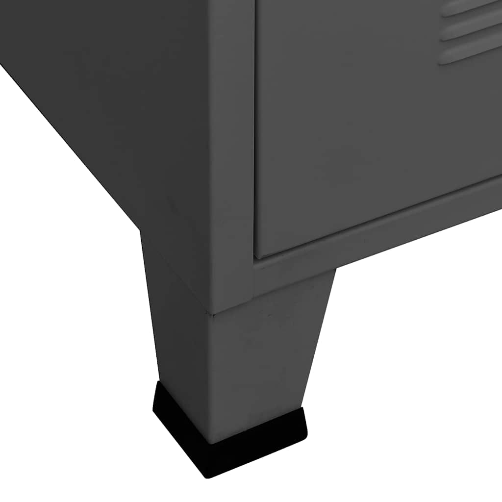 Industrijski TV ormarić antracit 105 x 35 x 42 cm metalni