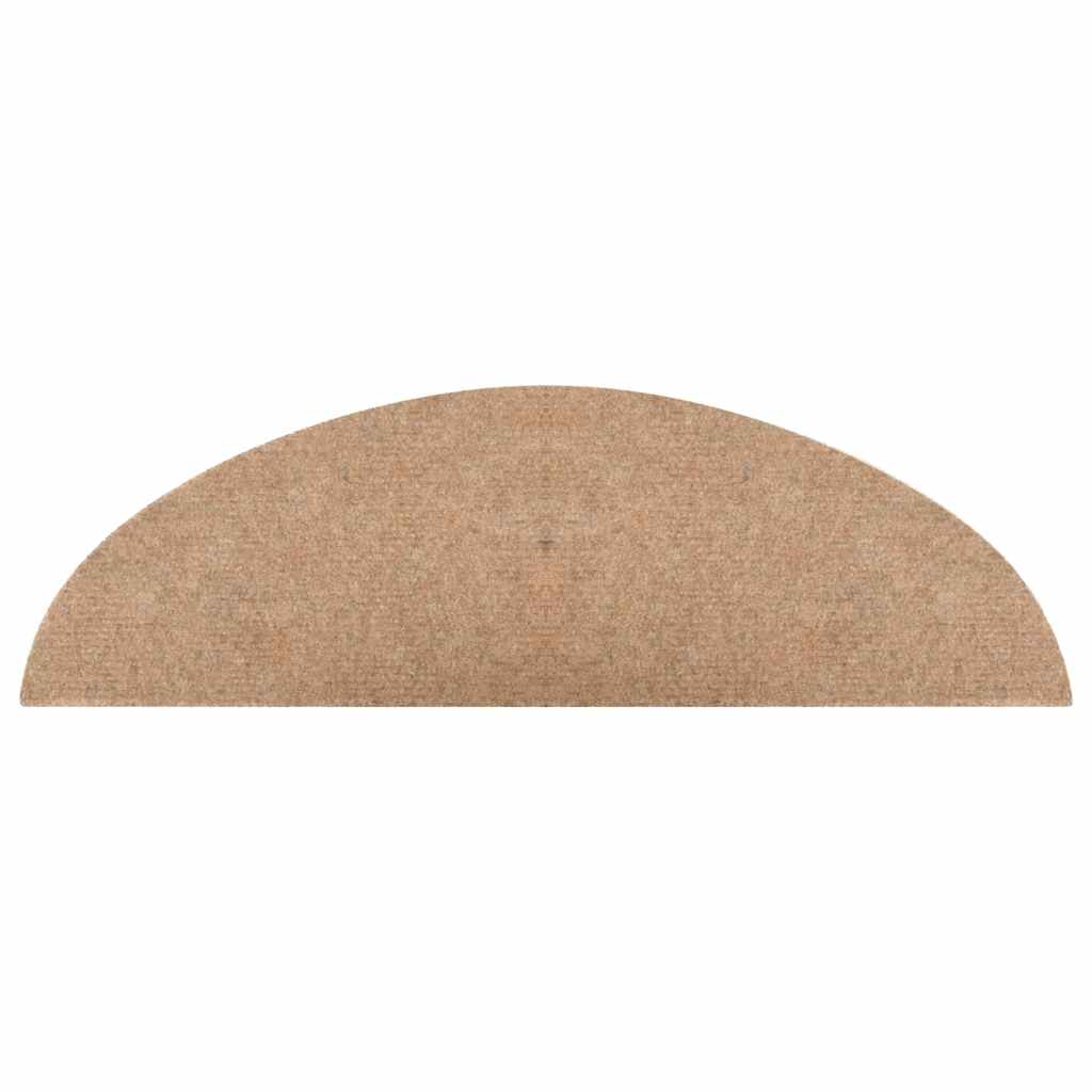Samoljepljivi otirači za stepenice 15 kom 56x17x3 cm bež
