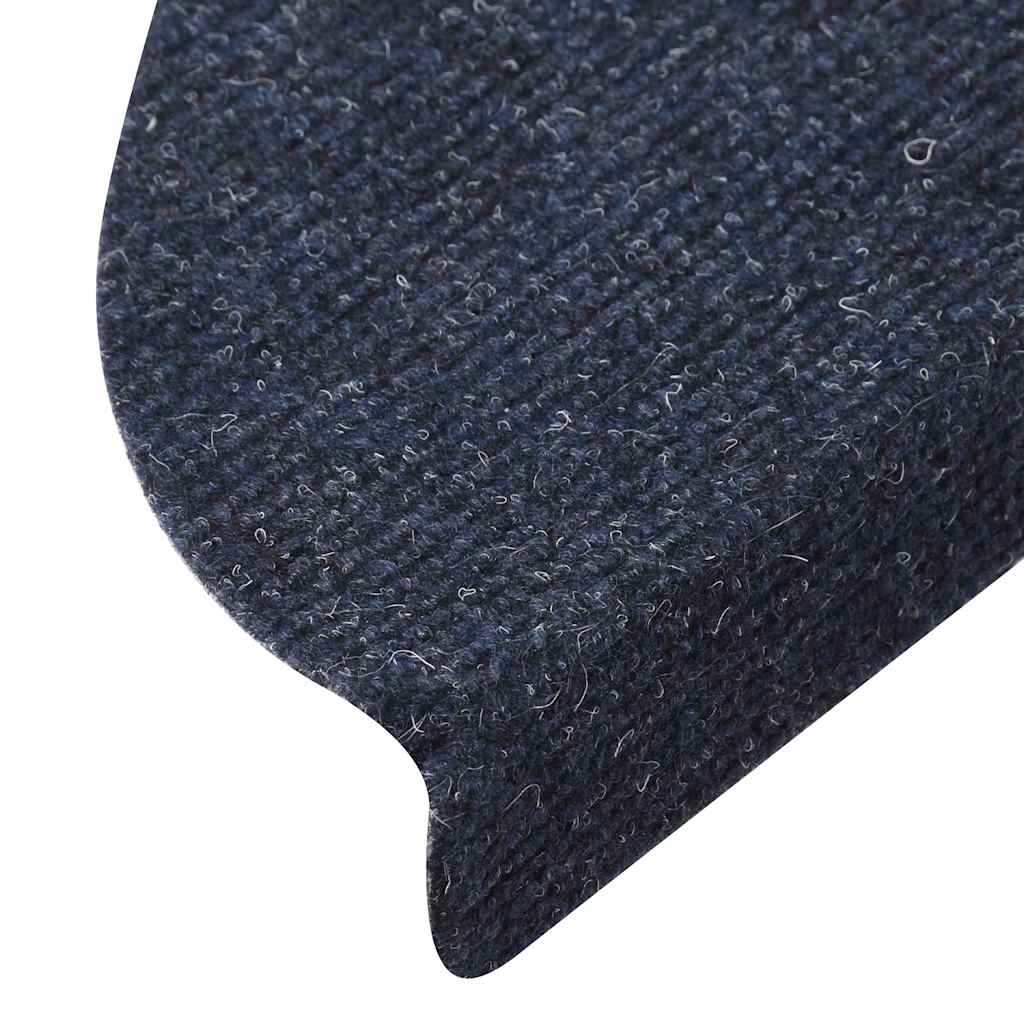 Samoljepljivi otirači za stepenice 15 kom 56x17x3 cm plavi